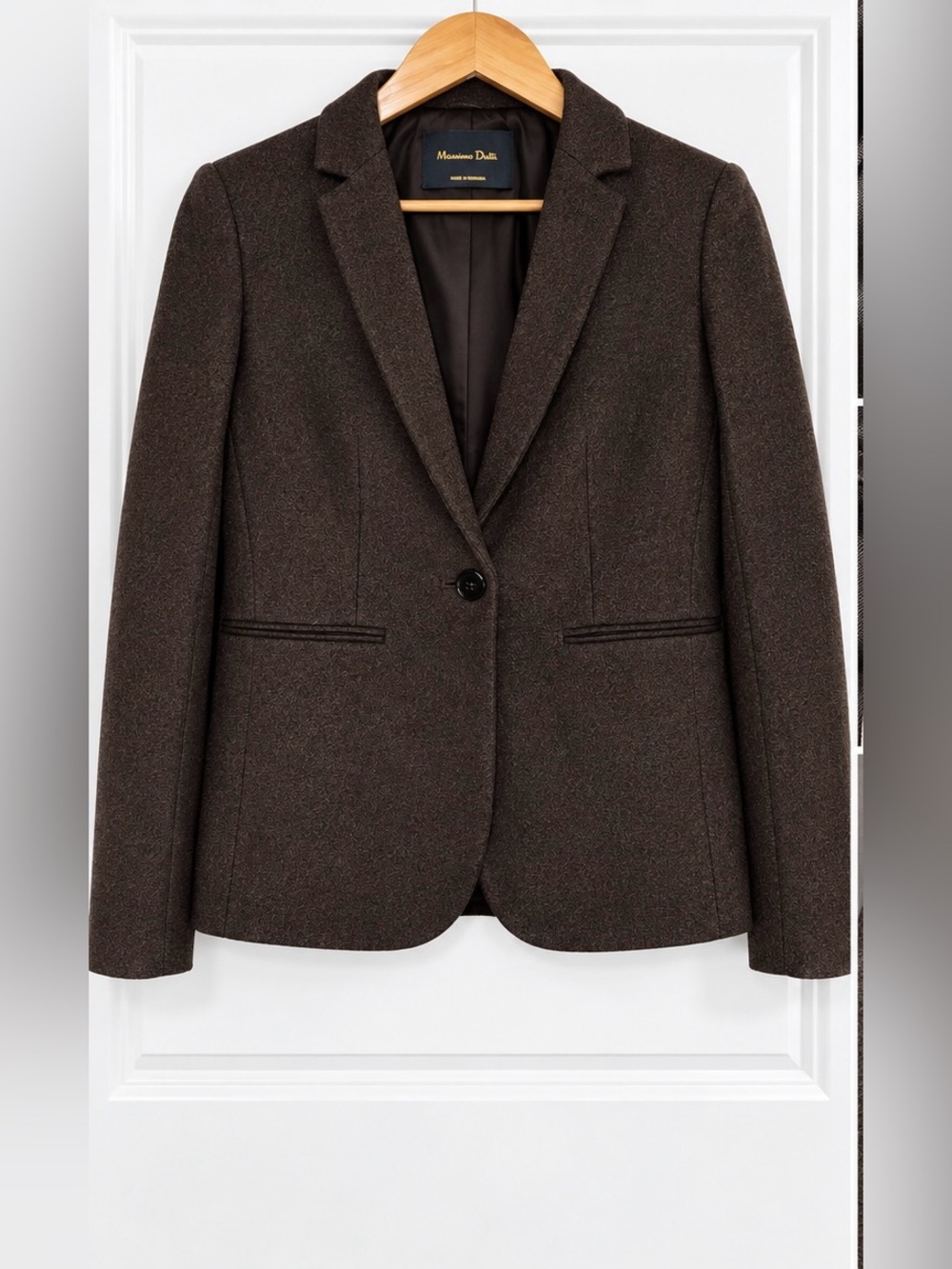 Massimo Dutti Wool Blend Tailored Women’s Blazer – Size US 8 / EU 40